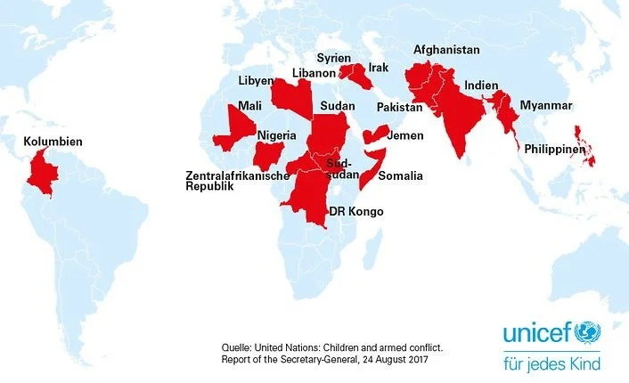 Quelle: United Nations: Children and armed conflict, Report of the Secretary-General, 24 August 2017