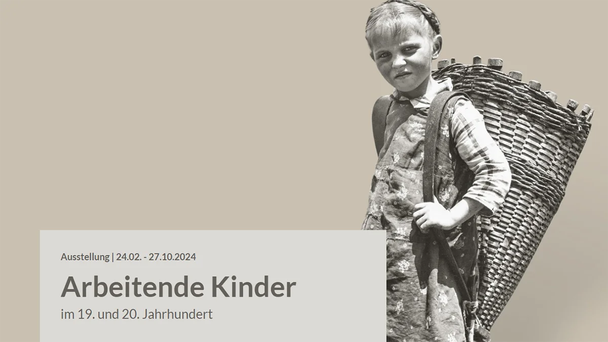 Ausstellungsplakat "Arbeitende Kinder im 19. und 20. Jahrhundert"